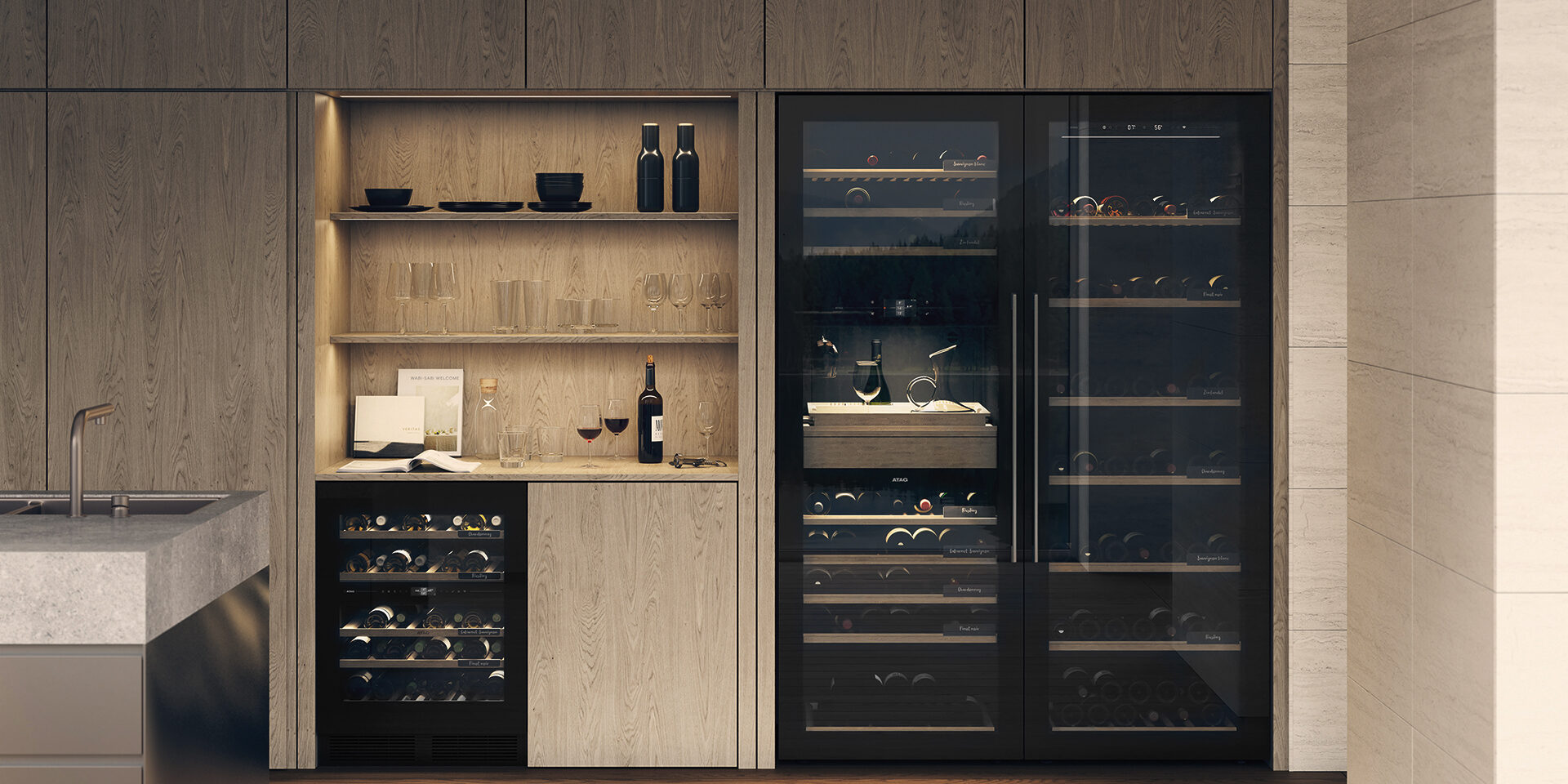 ATAG Wijnklimaatkast inbouw en onderbouw